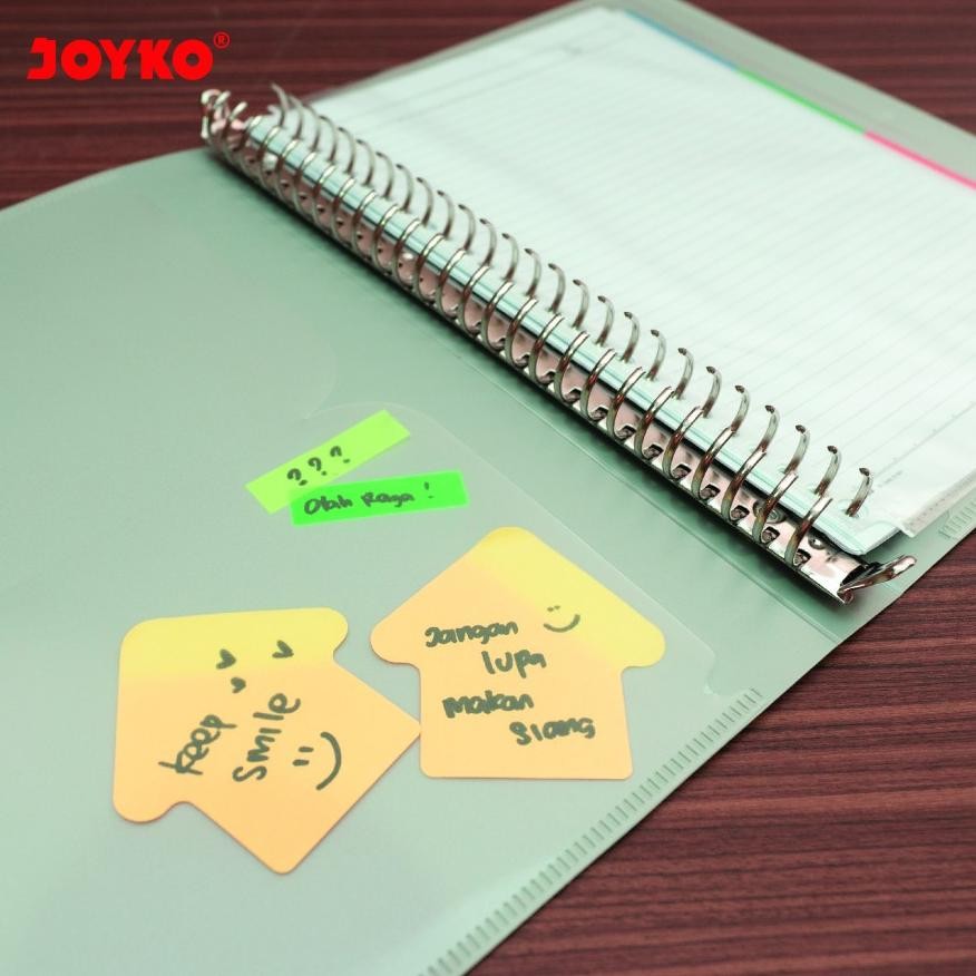 

Fue-K5X20 Binder Note Joyko B5-Mhim-M140 / Imagination Uk 26 Holes Metal Ring Warna Netral Ku09