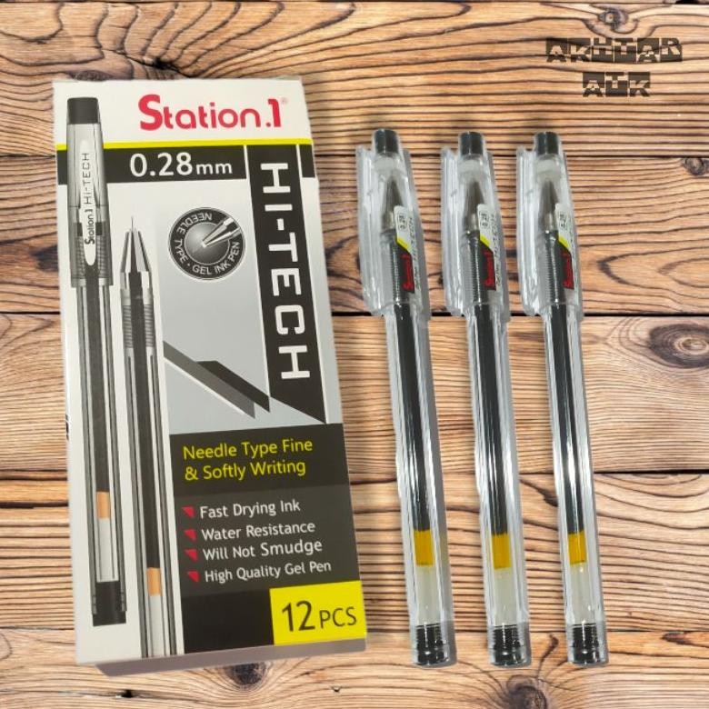 

Fue-K5X20 Bolpen Hi-Tech Station 0.28 Hitam Li34