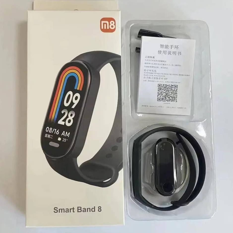 TERLARIS Garansi Smartband 9 8 7 M7 M8 M6 Jam Tangan Pria Wanita Digital SmartWatch Smartband waterp