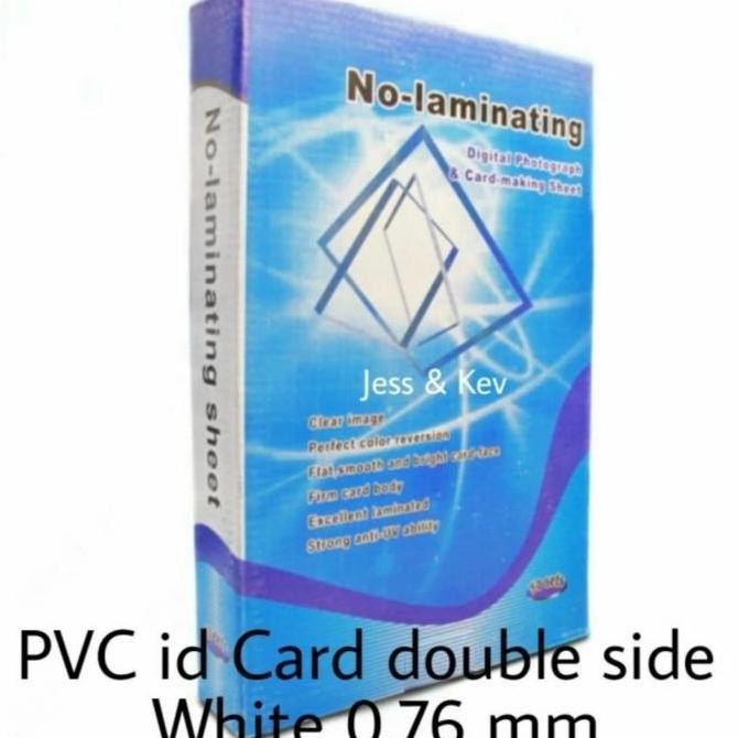 

''Terlaris" Pvc Id Card A4 Instan 0.76 Mm White || Bahan Kertas Pvc -2 Set Murah