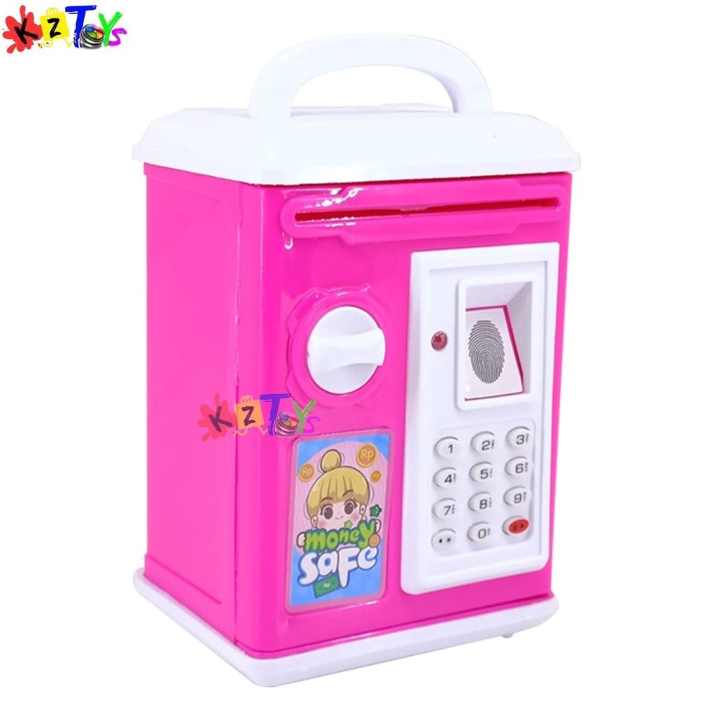 [Kecil Celengan Fingerprint Mainan Cartoon Bank Edukasi Money Safe Box Fth-56