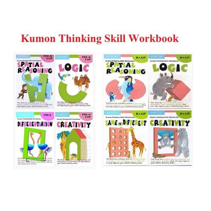 Kumon Thinking Skills Workbooks Logic Creativity Children Books