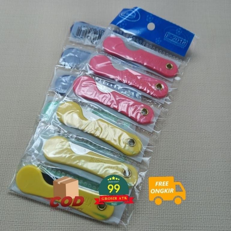 

Promo Pemes (1 Lusin)/Silet Warna/Pisau Stainless/Pemes Lipat/Cutter Promo