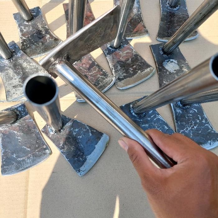 GFT Cangkul Kecil Taman Berkebun Besih Selokan bahan BAJA PER ASLI