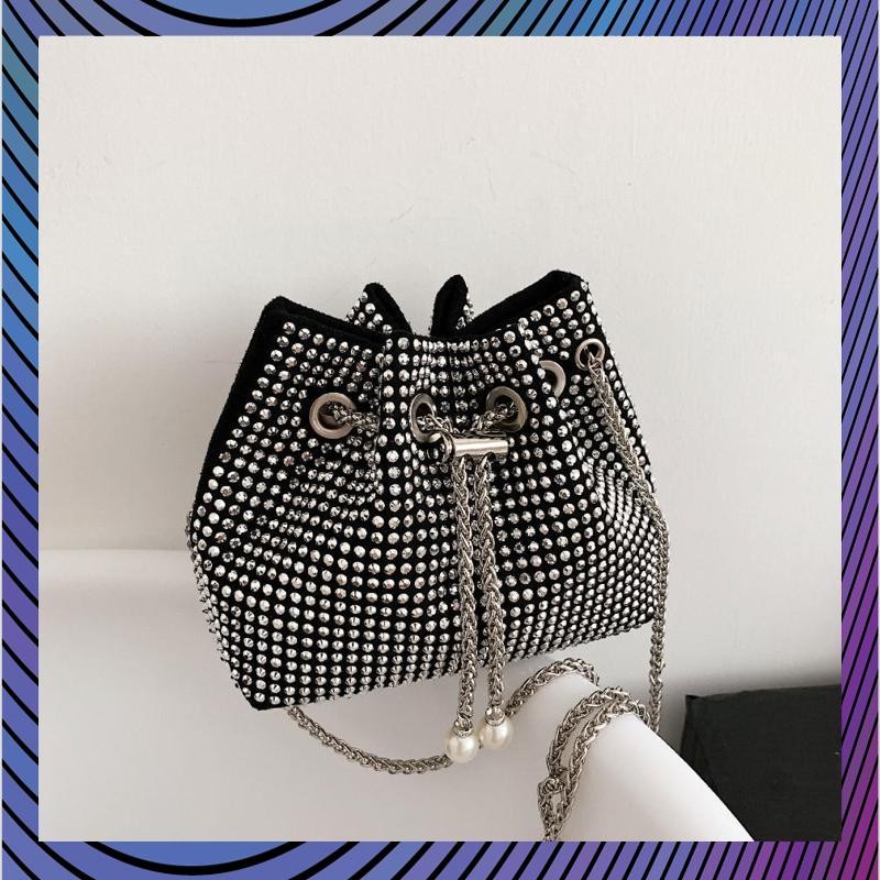 Bisa COD Tas Selempang wanita Blink Serut ZAMORA ( 100% IMPORT ) Tas Selempang Blink bahan stud Perm