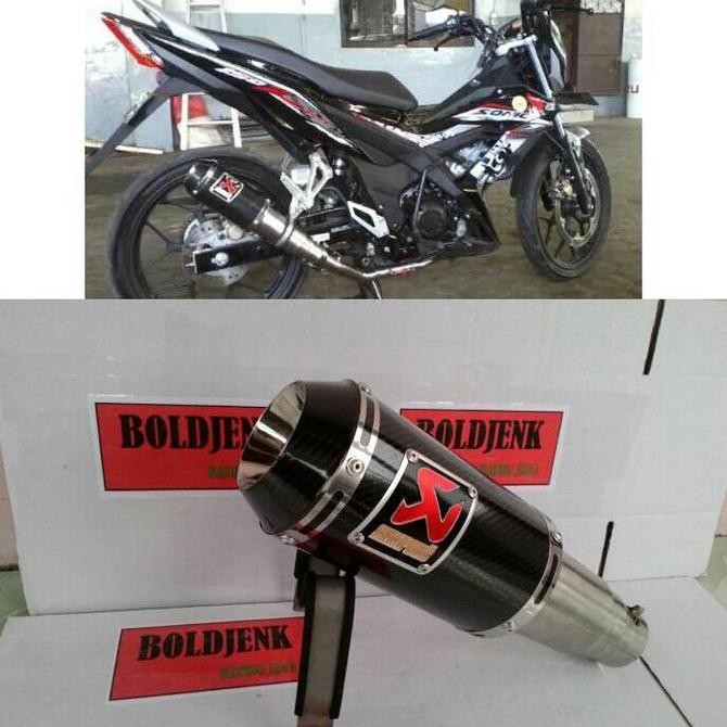 Knalpot AKRAPOVIC GP M1 carbon for Sonic/MXking/jup.mx/SatriaFu dll Original