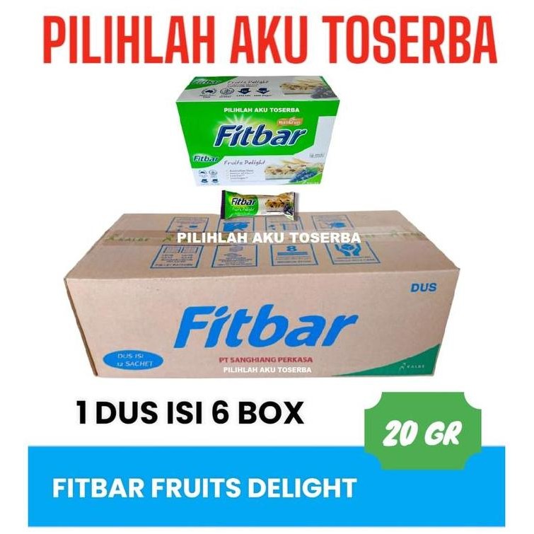 

Fitbar FRUITS DELIGHT Multigrain Cereal Bar isi 12 - ( HARGA 1 DUS )