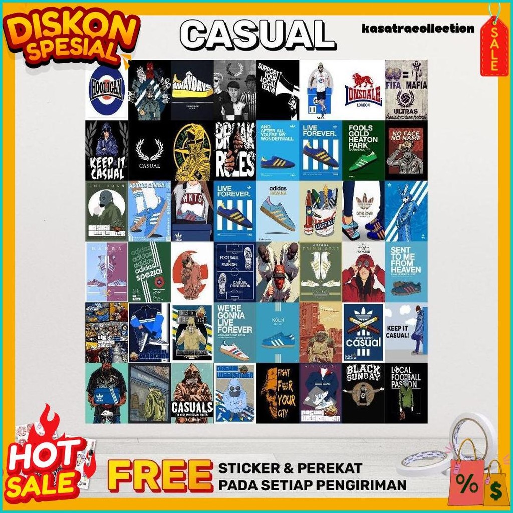Cod Poster Dinding Aesthetic Bundle Casual Isi 24/48 Poster | Poster Dinding Aesthetic | Poster Casu