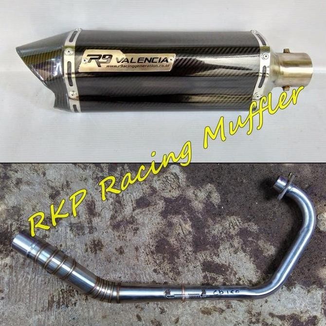 Knalpot R9 valencia carbon for Byson R15 Scorpio Vixion Xabre GSX Original
