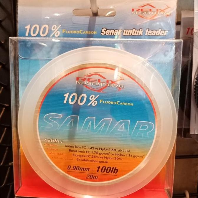 Terbaik | Senar Leader Samar 100 Lb 100% Flurocarbon | 100% Ori