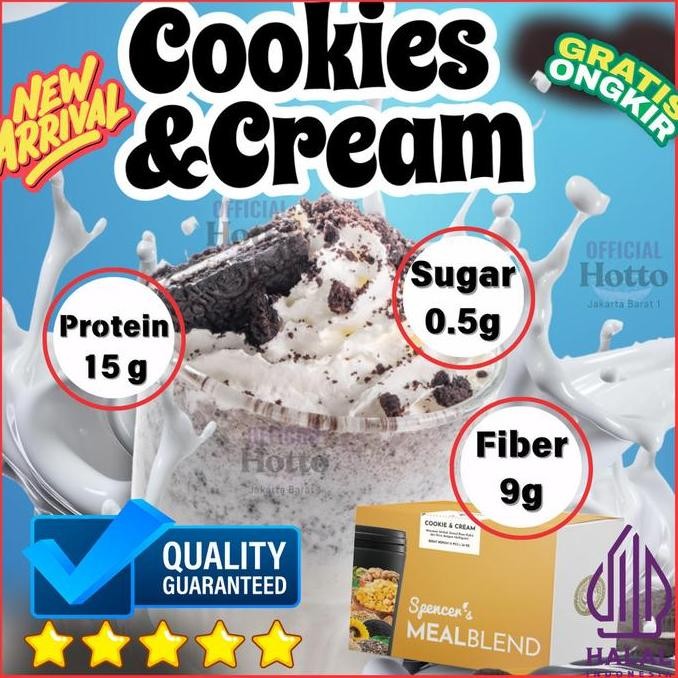 

FLASH SALE!! Spencer's Mealblend Official Rasa COOKIES AND CREAM Multigrain Meal Replacement 1 Pouch BPOM Halal