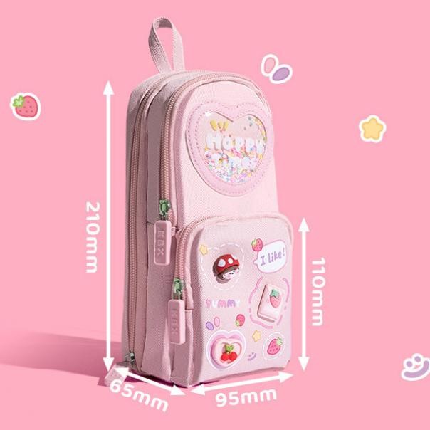 

Termurah ReadyTempat Pensil 3 Lapisan 6 Ruang / Kotak Pensil Kanvas / 3D Anak Perempuan Lucu Berkapasitas Besar Pencil Case Zx41