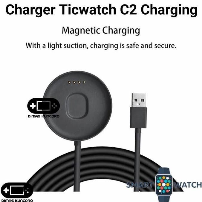 Charger Ticwatch C2 Charging kabel usb magnetic cable dock charge ticwatch c2