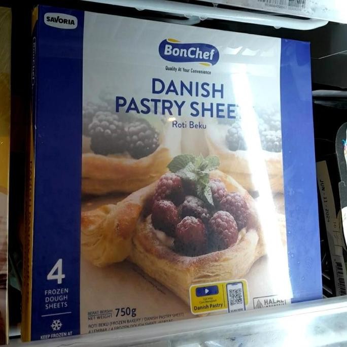 

Boncef Danish Pastry Sheet 750gr (Khusus Gosend dan Paxel)