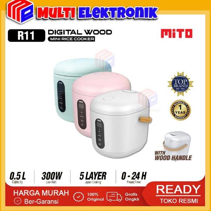 Promo Mito Rice Cooker Mini R11 Kapasitas 0.5Liter | Rice Cooker Mini Mito R 11 | Mito Rice Cooker R