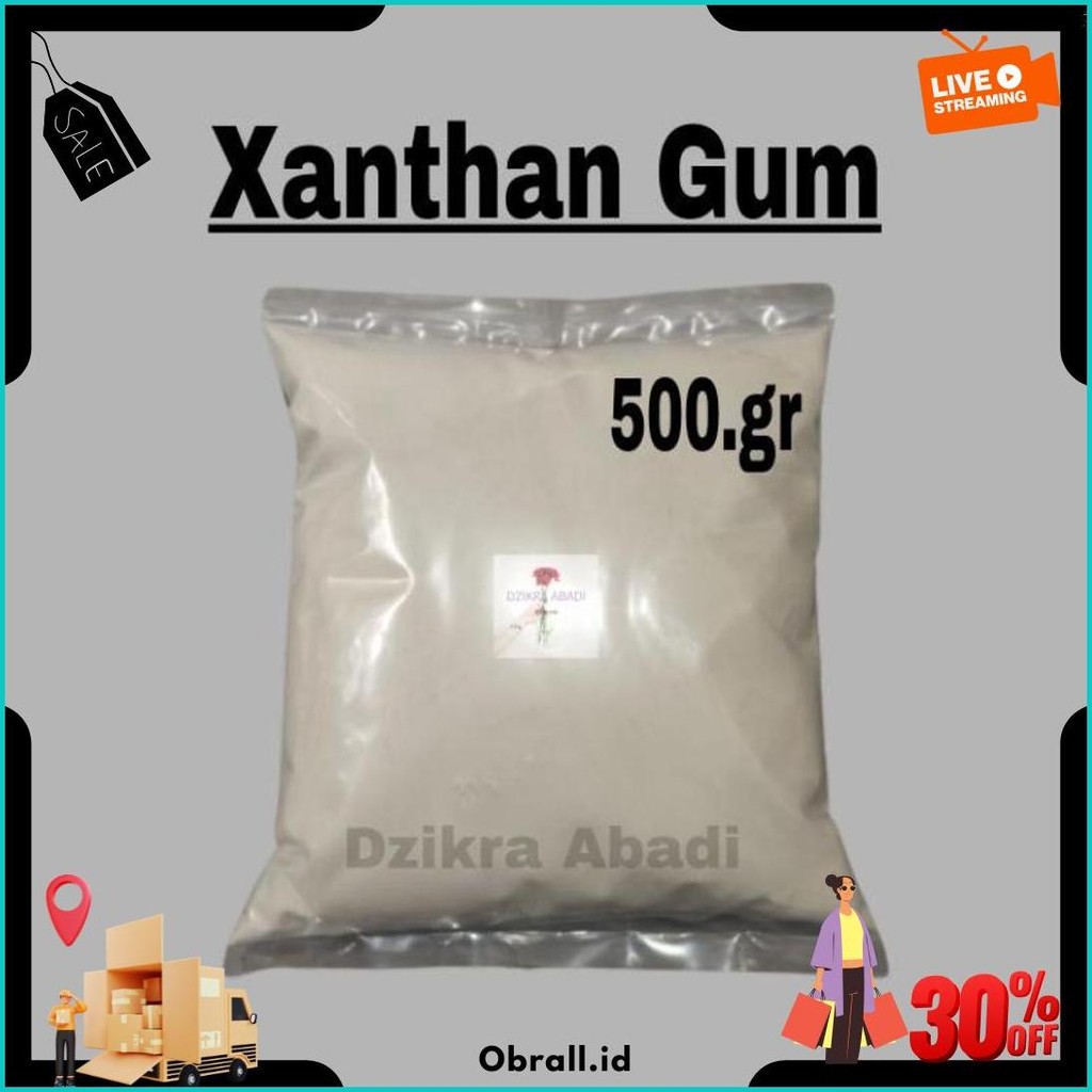 

Xanthan Gum Xantan Gum Pengental Makanan 500 Gr Cod