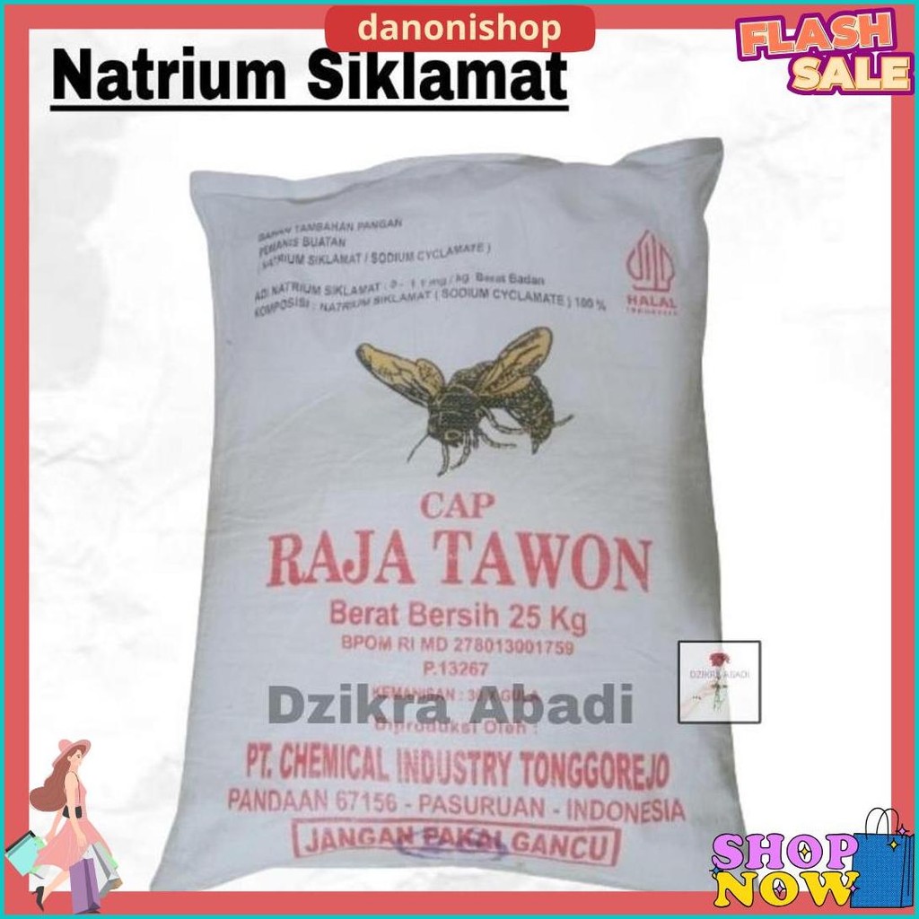 

Sodium Siklamat Natrium Siklamat Pemanis Buatan Raja Tawon 1 Kg Gratis Ongkir
