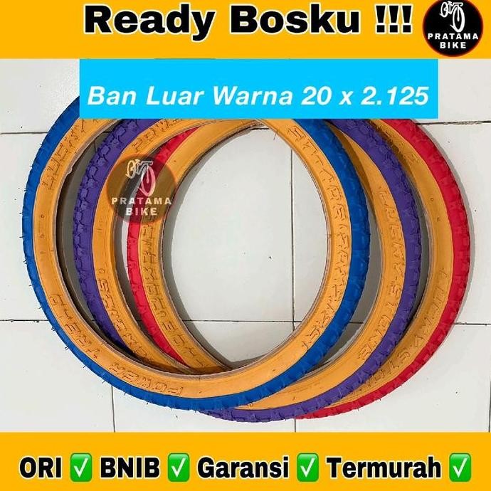 Promo Ban Luar Sepeda BMX 20x2125 / 20x2.125 Lucky Stone Warna COD