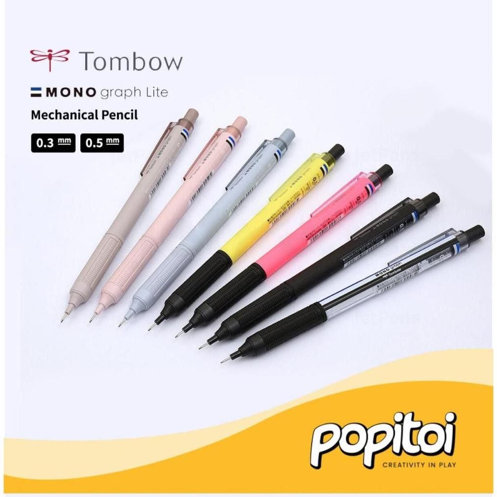 

Ct_C1077 Tombow Mono Graph Lite Mechanical Pencil Pensil Mekanik 0.3 0.5 Mm Bi-13