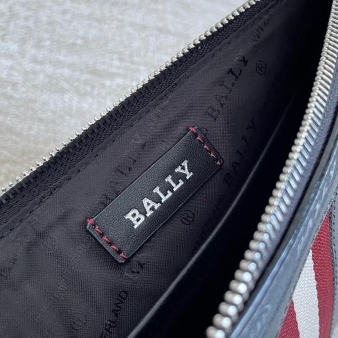 [Best Seller] Clutch Bally Haig Pouch Leather Original 100% Best Seller