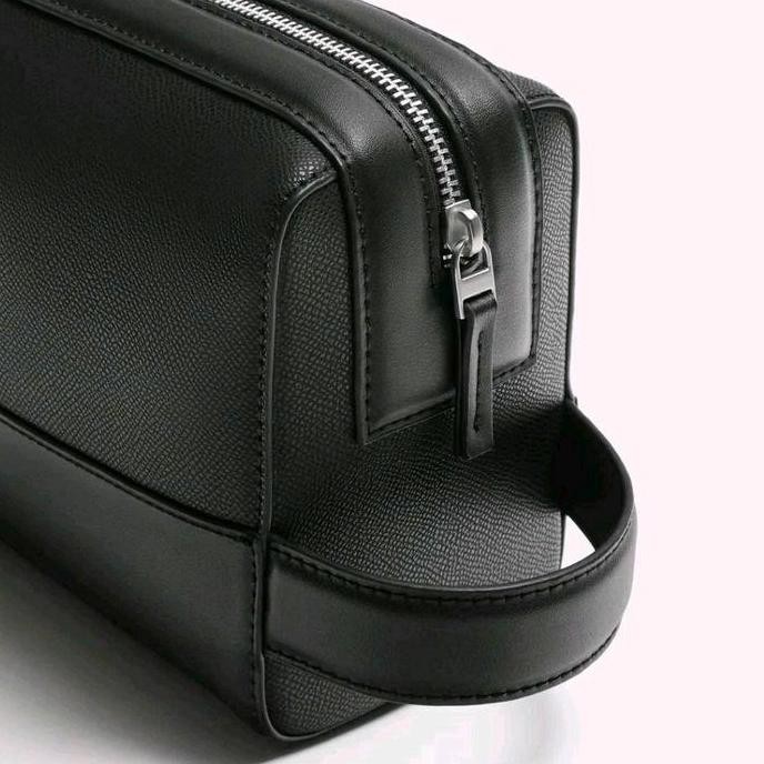 Pouch Bag Zara Clutch Pria Hitam Original Store Best Seller