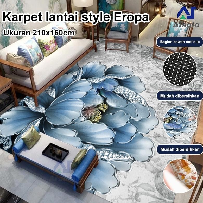Karpet Busa Malaysia Arizona Motif Minimalis / Karpet Turkey Bermotif / Karpet Turkey Polyester 160x