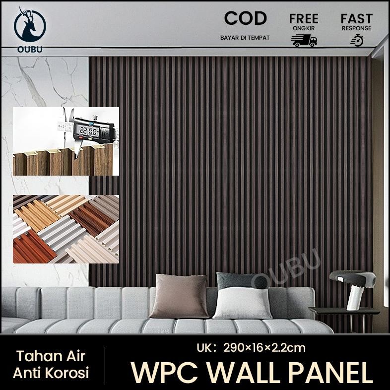 Wood WPC Wall Panel 2.9Meter*16Cm  Dekorasi Dinding Anti Rayap Dan Anti Air WPC Aestetic Dinding Mot