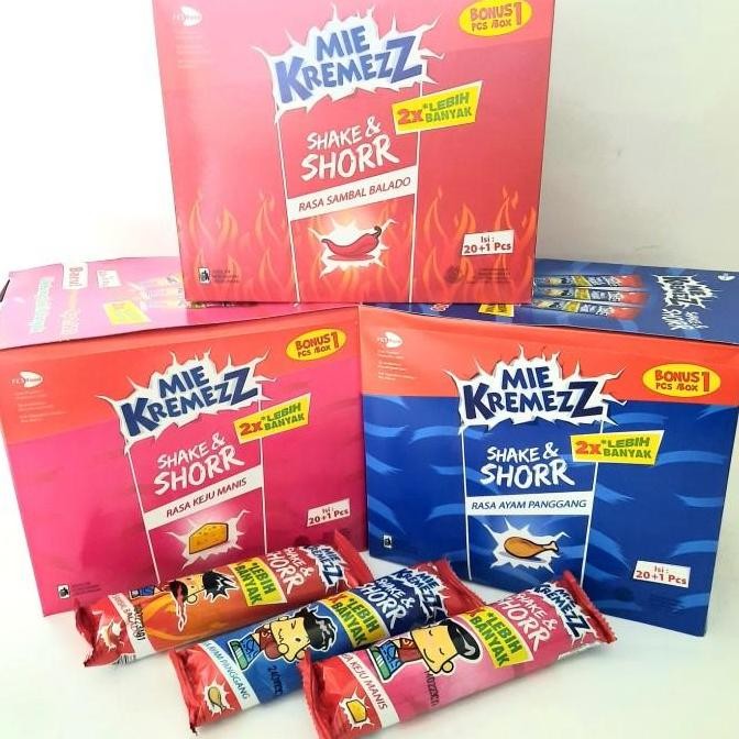

Mie Kremezz Shake and Shorr isi 20 bungkus