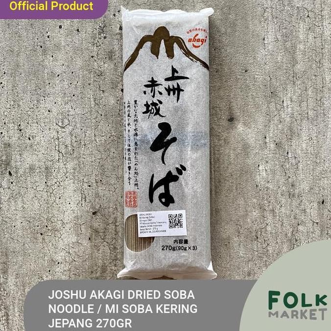 

JOSHU Akagi Dried Soba Noodle / Soba Kering / Mie Soba Kering 270gr