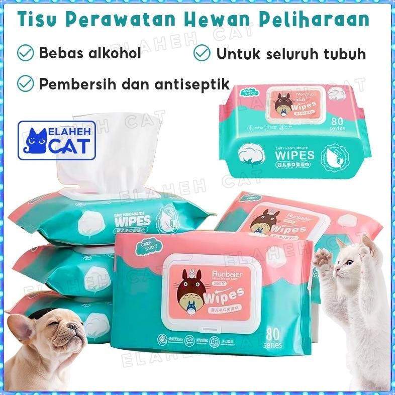 Tissue Basah Kucing Anjing Tisu Kucing Tissue Kucing Tisu Basah Kucing Grooming Hewan
