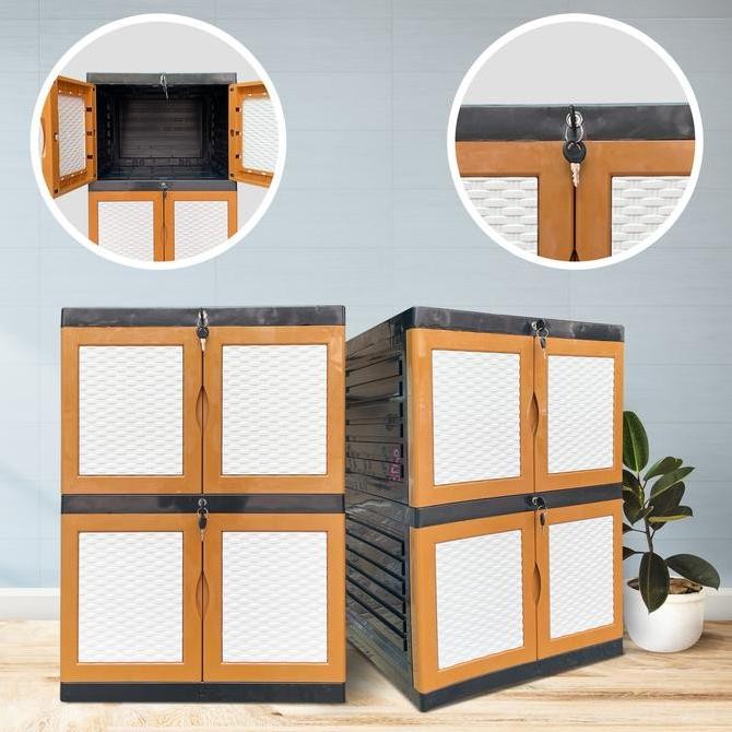 Lemari Plastik Kunci Susun 2 MIni