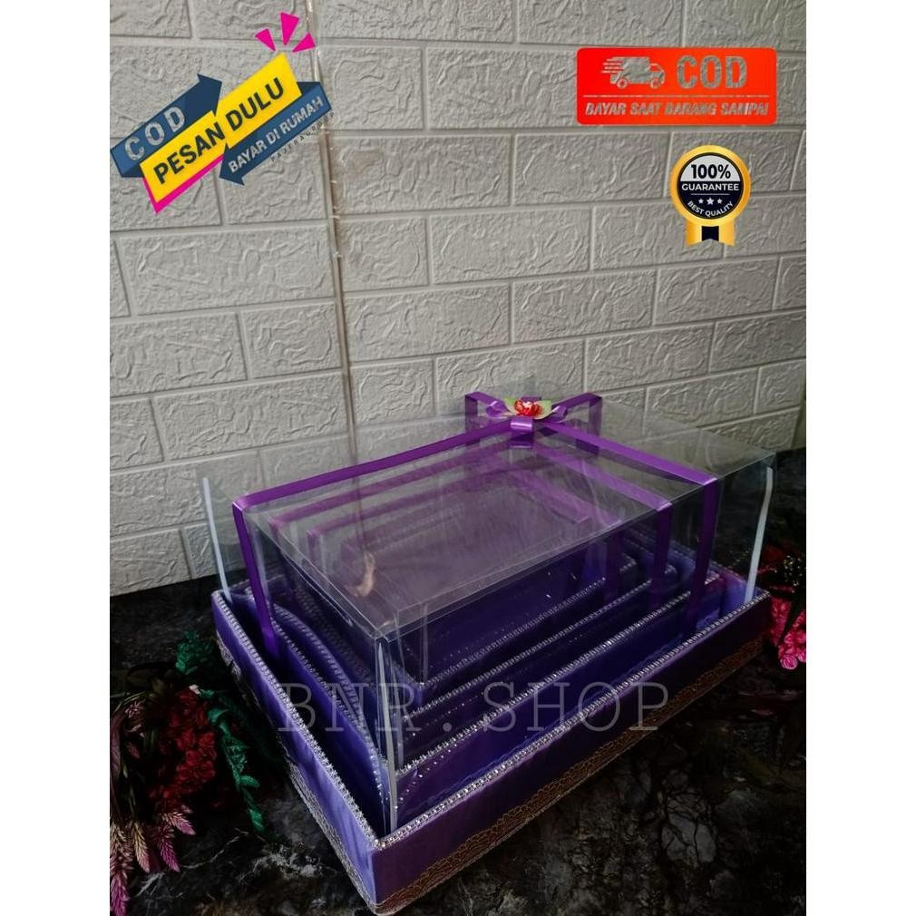 Fue-K5X20 Kotak Seserahan Pernikahan Set Lengkap Isi 4 Box Hantaran Parcel Mika Uk-12