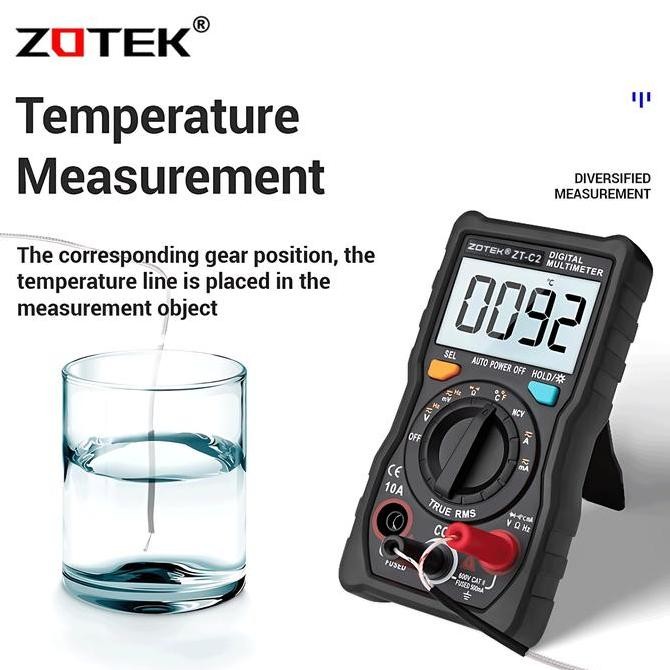 Zotek ZT-C2 Avometer Digital Multitester Digital Original AC/DC