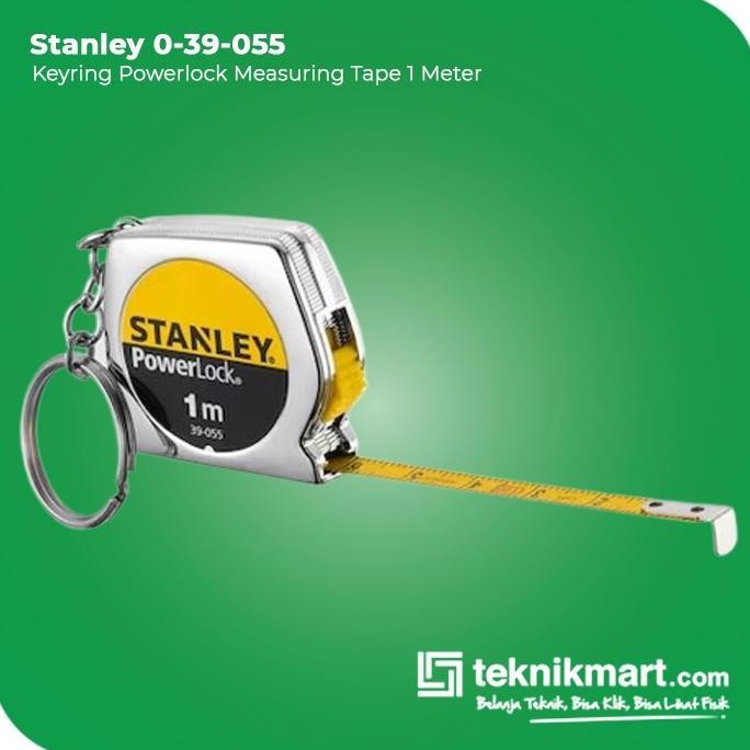 Stanley Keyring PowerLock Measuring Tape / Meteran Manual 1 Meter 0-39-055