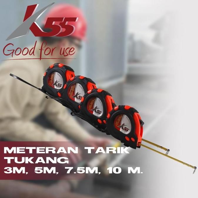K55 Meteran Tukang Fengsui 7.5M / Rol Meteran / Measuring Tape