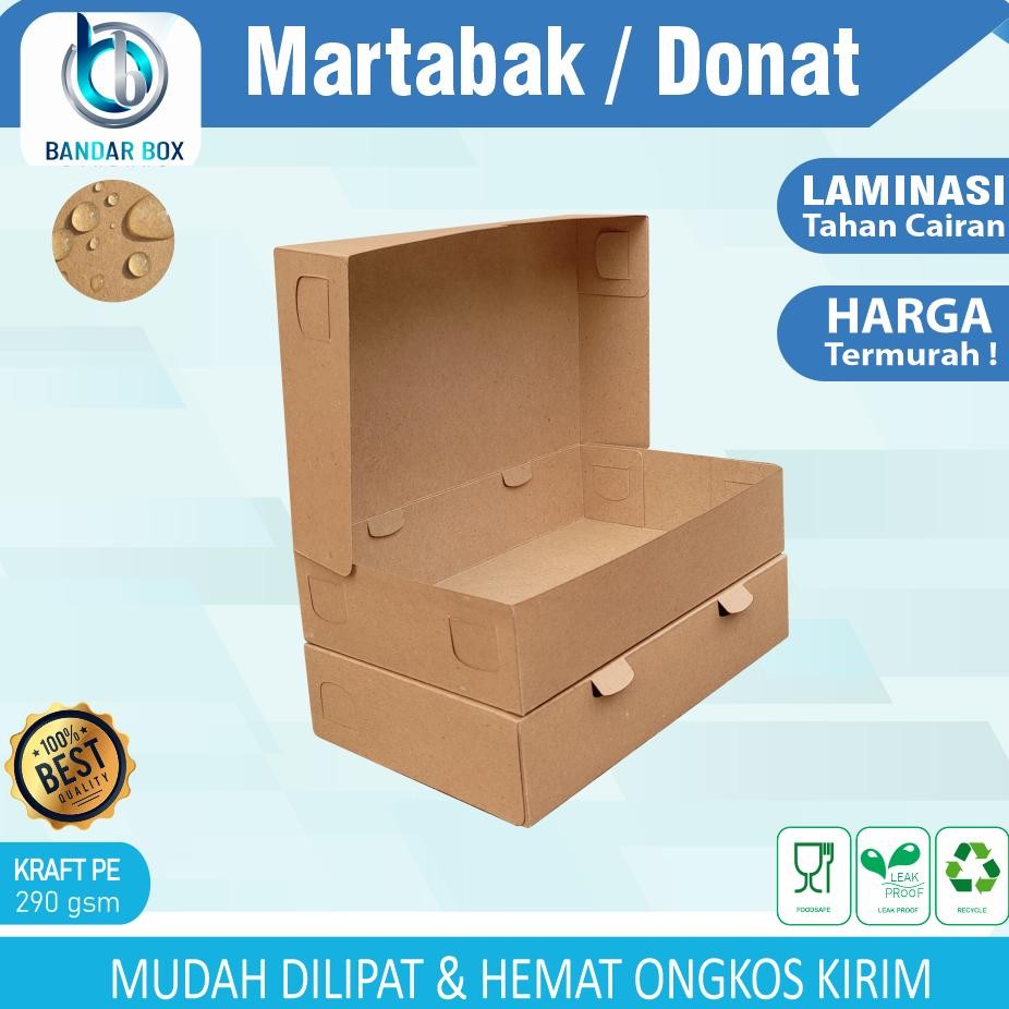 

Viral Dus Kue Martabak Donat 100 Pcs Kraft Laminasi Kotak Brownies Kue Bolu Snack Craft Laminasi Foodgrade Grosir Jy-6