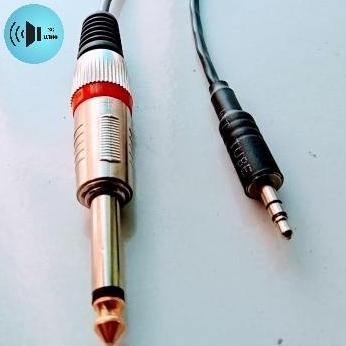 Jack 3,5 mini stereo to jack akai 6,5 mono 10 meter - 10 METER PREMIUM