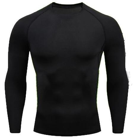 TERMURAH - baju renang / manset olahraga / Baju Manset Baselayer Thumbhole Panjang Hitam Pria Wanita