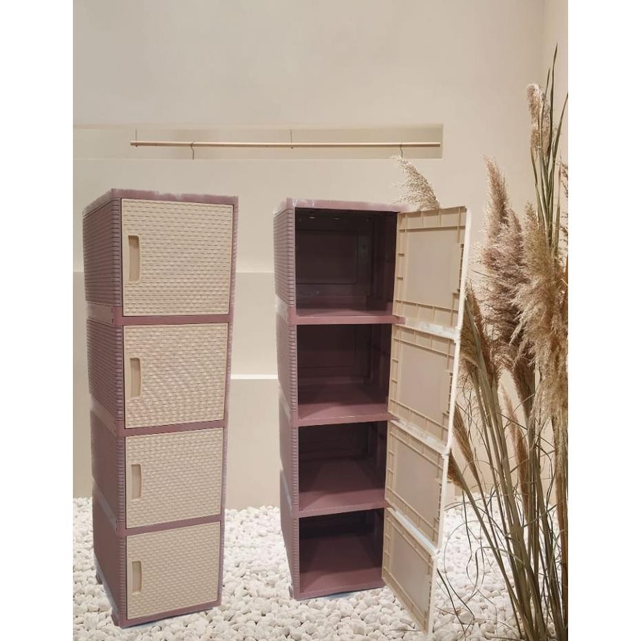 Racun Shopee Lemari Plastik Pakaian Laci Swing Artha Lemari Baju Serbaguna 2 3 4 5 Susun Murah Cod