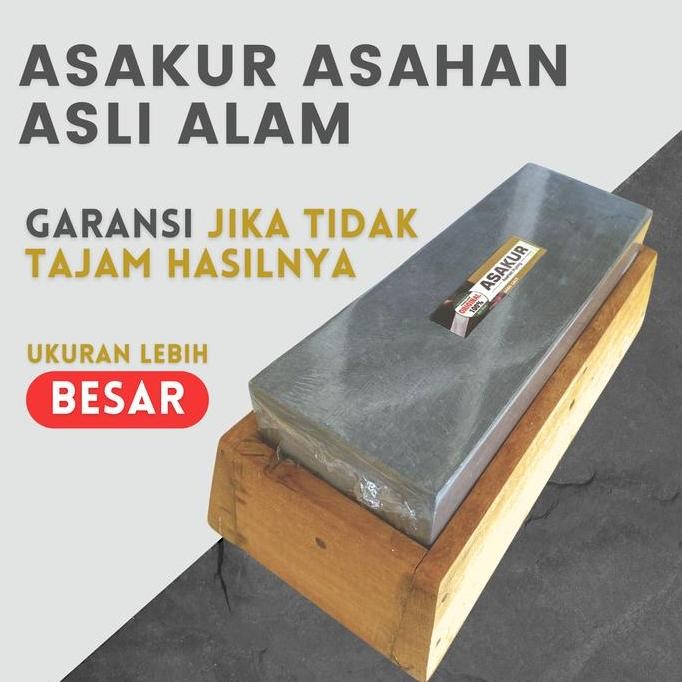batu asahan super tajam batu asahan asli alam ukuran besar pengasah pisau Knife CO