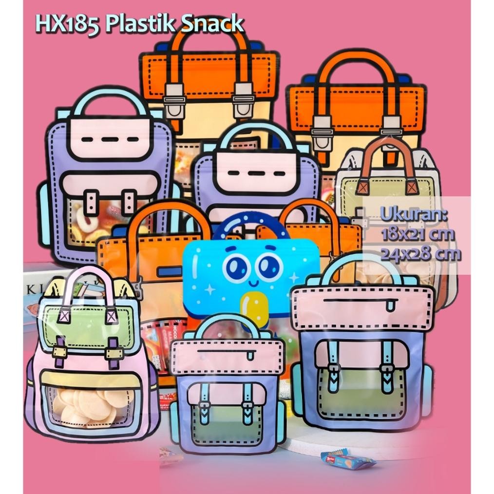 

Original Hx185 [1 Paket = 10 Pcs] Plastik Snack Hadiah Ziplock Birthday Packaging Goodie Bag Jh85
