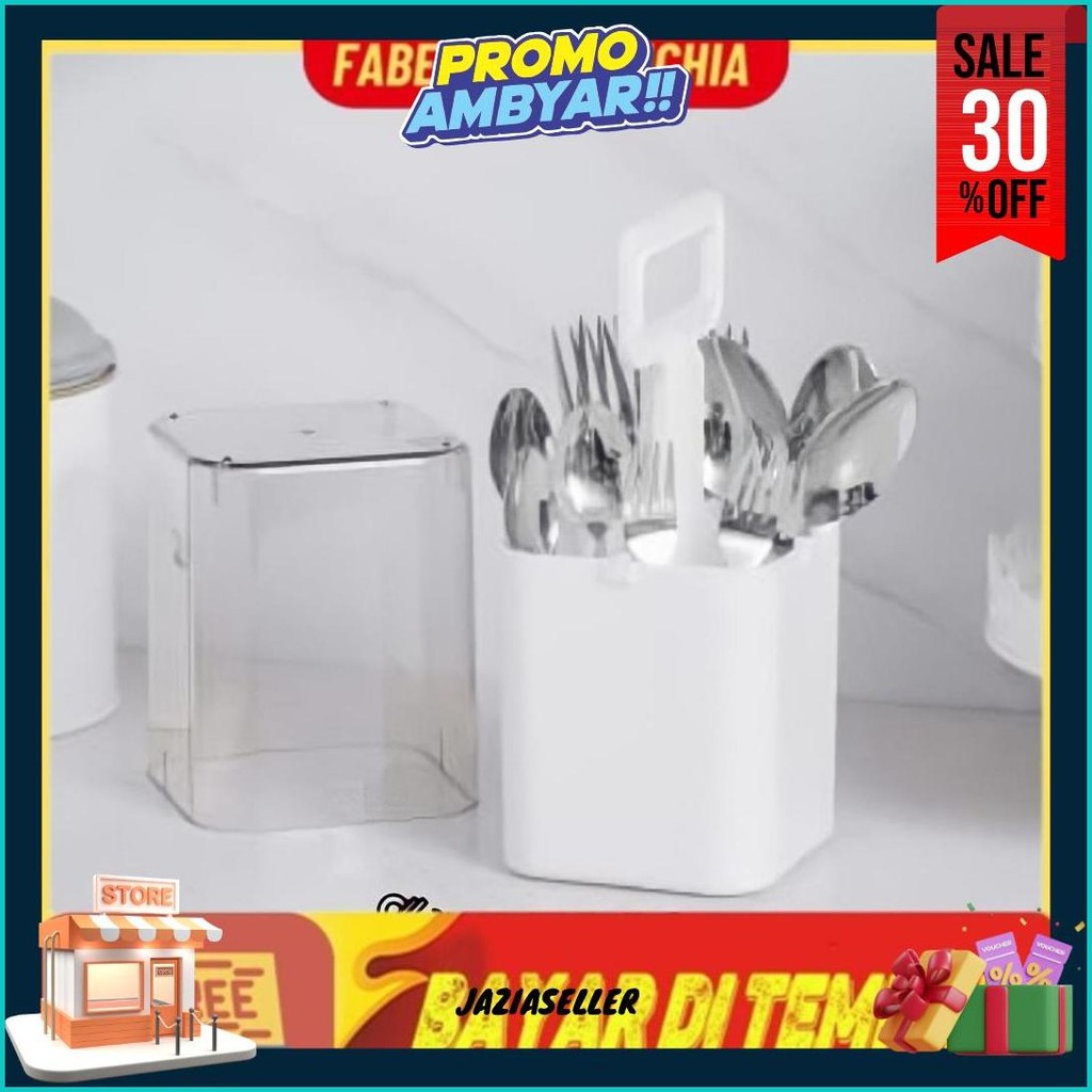 Krischef Tempat Perlatan Makan / Tempat Sendok Tempat Garpu Tempat Sumpit / Utensil Holder With Cove