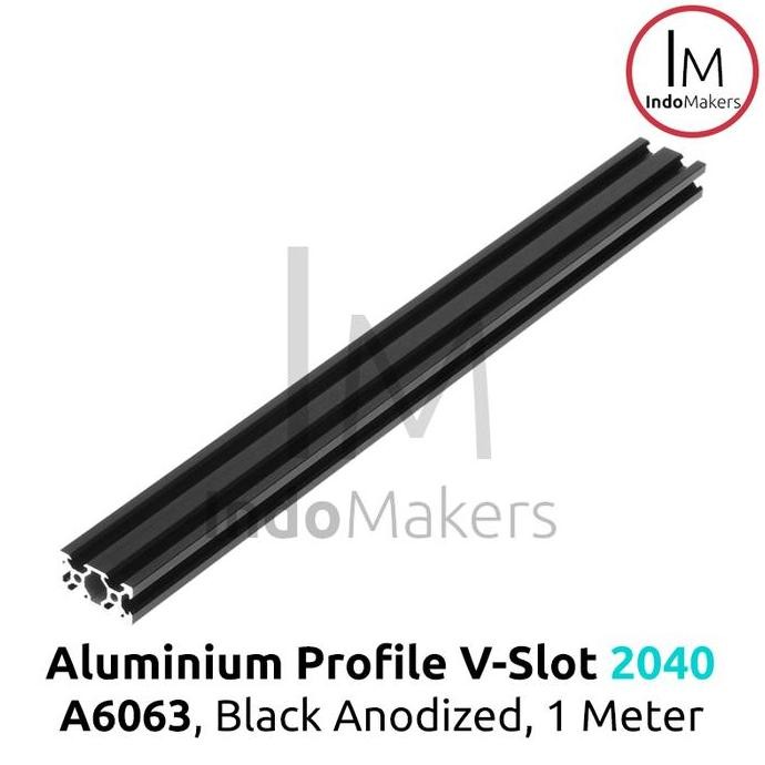 Aluminium Profile / Extrusion A6063 V Slot 2040 Linear Rail Black