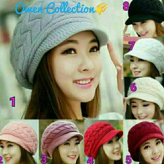 topi / kupluk wanita musim dingin