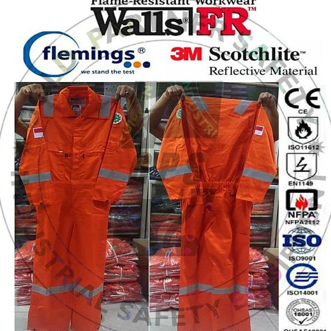 Coverall Wearpack Flemings Walls Fr Anti Flame Diatas Nomex Iiia 3A