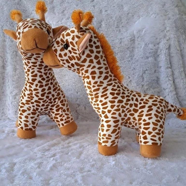 boneka jerapah size m 35cm/boneka jerapah frinting/boneka jerapah