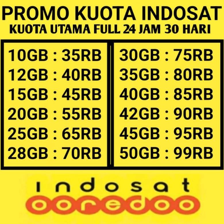 Hot Promo Paket Data Indosat Im3 Freedom Internet Unlimited Jumbo Promo Termurah Kuota Reguler
