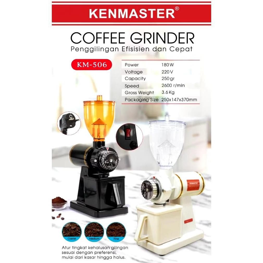 Gilingan kopi Kenmaster Coffee Grinder KM 506 Mesin Gilingan Kopi Listrik  , Coffee grinder , grinde