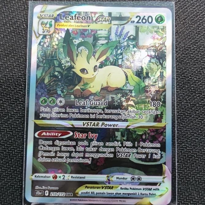 LEAFEON VSTAR SAR POKEMON TCG INDONESIA Rare Original
