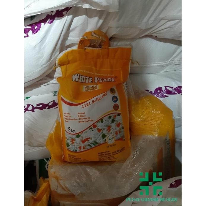 

Beras Basmati White Pearl Gold Kemasan 5Kg Original Premium